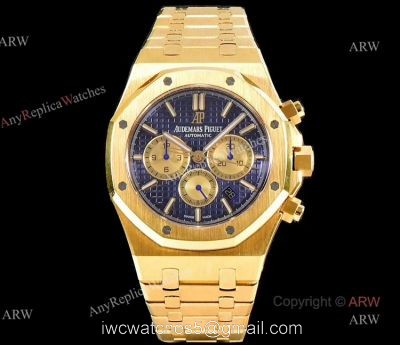 OM Factory New Upgraded Swiss Replica Audemars Piguet Royal Oak Chronograph Blue Dial Mens Watch watches