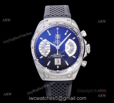 Black Tag Heuer Carrera Automatic Asia 7750 Replica Watches For Men watches