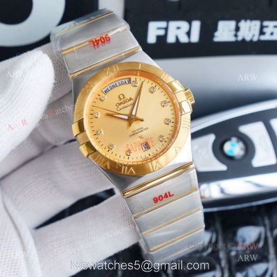 1:1 Swiss Replica Gold Omega Constellation Automatic Watch For Men 38mm watches