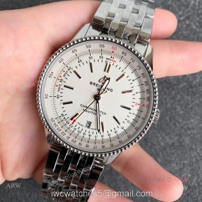 New Breitling Navitimer B01 White Dial Replica Watches 41mm watches