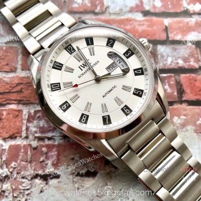 Copy IWC Schaffhausen Watch Stainless Steel White Dial Watches watches