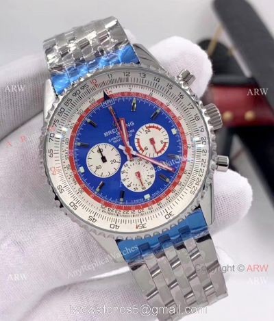 New Copy Breitling Navitimer 1 Pan Am Edition Watch Stainless Steel Blue Dial watches