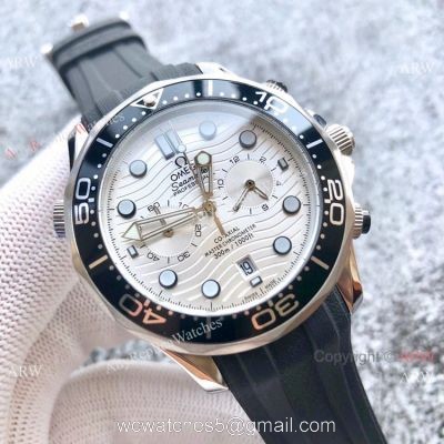 Best Quality Omega Seamaster 300m Chronograph Watches Ss White Dial watches