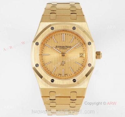 New 15202 Audemars Piguet Royal Oak All Gold Swiss Replica Watch 39mm watches