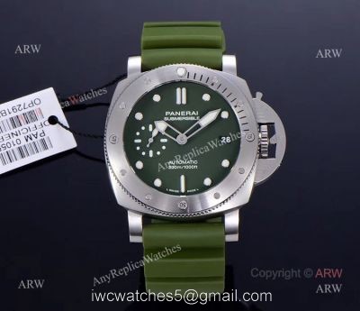 VS Factory New Panerai Submersible PAM01055 Verde Militare 42mm Green Dial Swiss Replica Watches watches