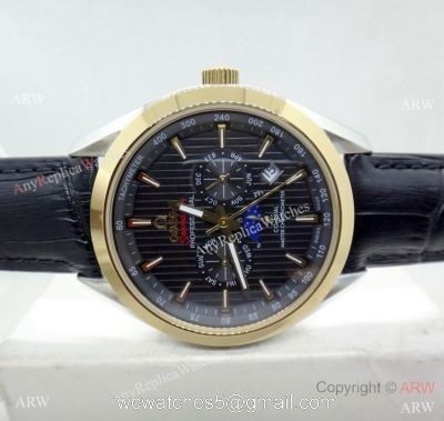 Low Price Replica Omega Seamaster Moon phase Two Tone Watch 40mm watches