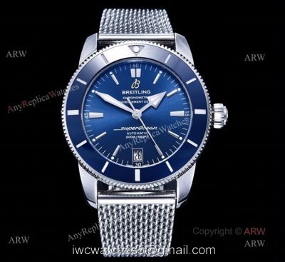 (GF) Asia 2824 Breitling Superocean ii 42 Blue Dial Swiss Replica Watches watches
