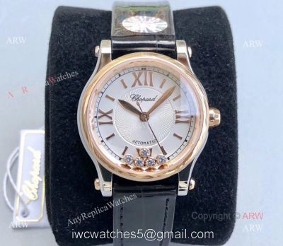 Replica Ladies Chopard Happy Sport 7 Floating Diamonds Watch Swiss Made watches