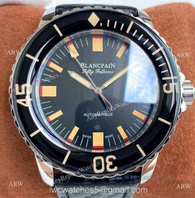 Swiss Quality Copy Blancpain Fifty Fathoms New Face Watch Citizen 8215 Movement watches