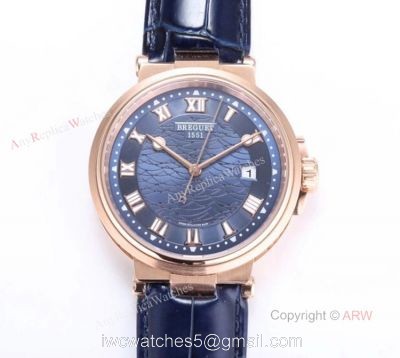 Swiss Replica Breguet Marine 5517 Blue Dial Watch For Men watches