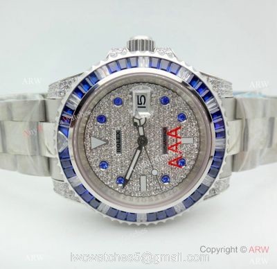 Best Replica Rolex Submariner Stainless Steel Iced Out Diamond Watch 40MM watches