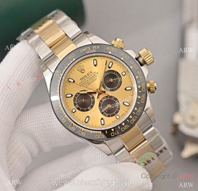 Rolex Cosmograph Daytona 2 Tone Black Ceramic Watch 40mm watches