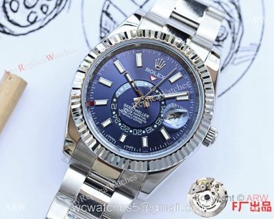 NEW UPGRADED Rolex Sky-Dweller 41mm Watches SS Blue Face watches