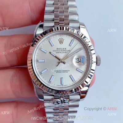 AR Factory V3 Rolex Datejust 41 Silver Dial Jubilee Replica Watch Rolex 126334 watches