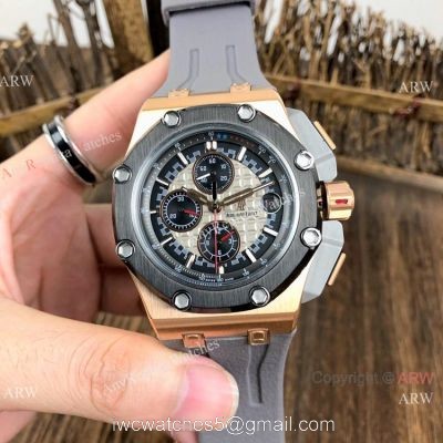 Copy Audemars Piguet Michael Schumacher Rose Gold Black Bezel Watches watches
