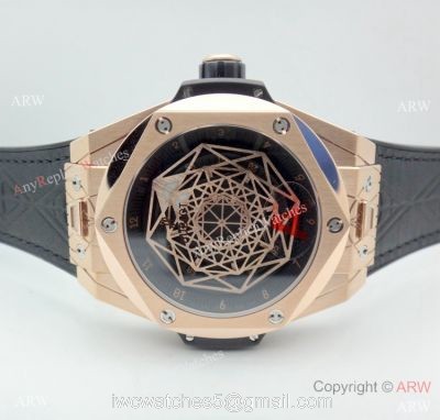 Swiss Grade 1 Hublot Big Bang Sang Bleu Rose Gold Watch HUB1213 Movement watches