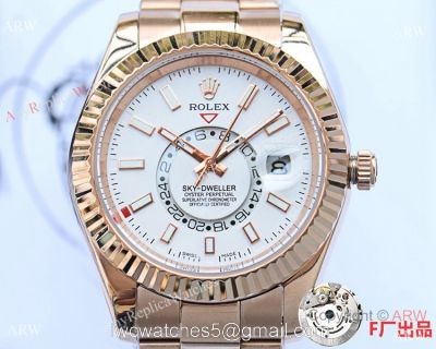 NEW UPGRADED Rolex Sky-Dweller 326939w Rose Gold Men Watches 41mm watches