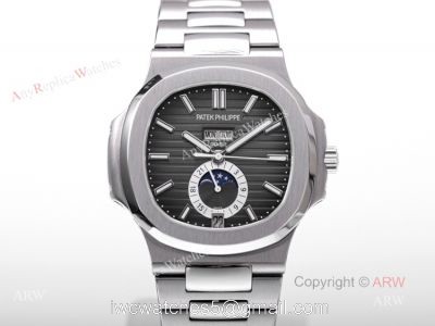 V9 Factory Replica Patek Philippe AAA Nautilus 5726 Gray Dial Moon Phase Watch watches
