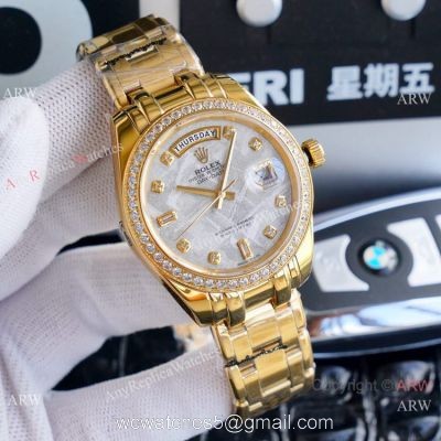 High Quality Copy Rolex Oyster Perpetual Day Date Watch 40mm Yellow Gold watches