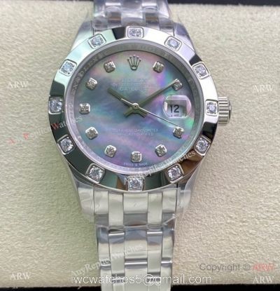Swiss Copy Rolex Datejust Masterpiece Stainless steel Watch 34mm for Women watches