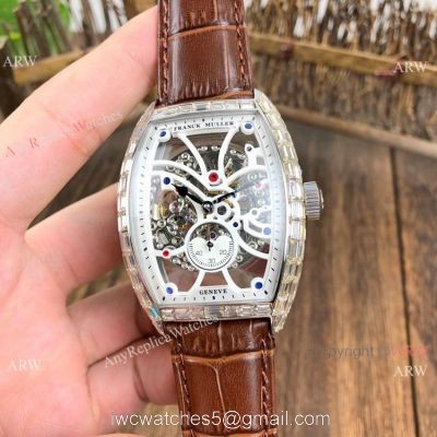 New Copy Franck Muller Cintree Curvex Skeleton Diamond Baguette Watches watches