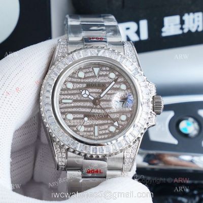Swiss Replica Rolex GMT-Master II Full Diamonds Rolex 116758 Watch watches