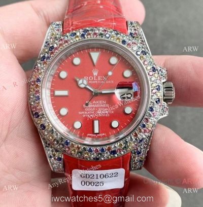 Swiss Quality Rolex Blaken Submariner Red Dial Watch Limited Edition Watch watches