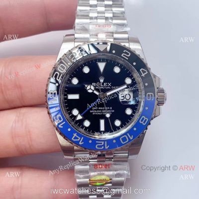 Swiss Replica Rolex GMT-Master II Batman Jubilee Men Watch NOOB Factory 3285 904L Steel watches