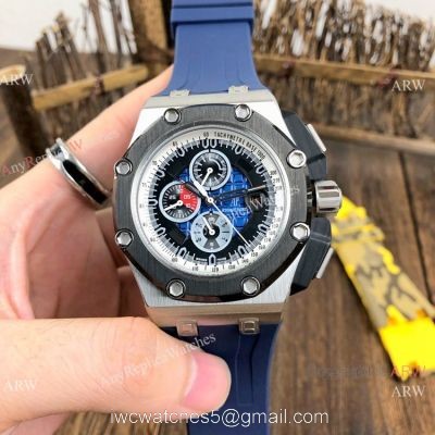 Best Replica Audemars Piguet Automatic Watch SS Blue Rubber Strap watches