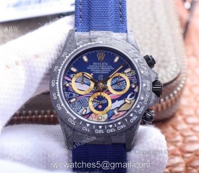 JH Factory New Carbon Fiber Rolex Daytona Swiss 7750 Automatic Replica Watches watches