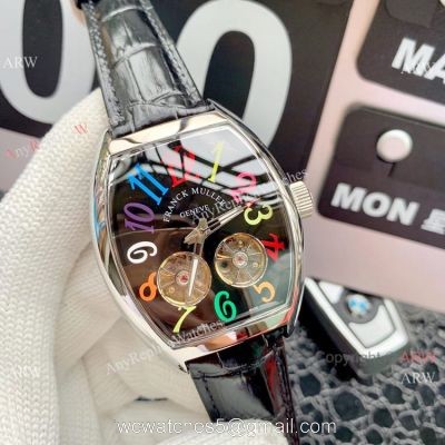 Copy Franck Muller Cintree Curvex Double Flying Tourbillon Black Dial Watches watches