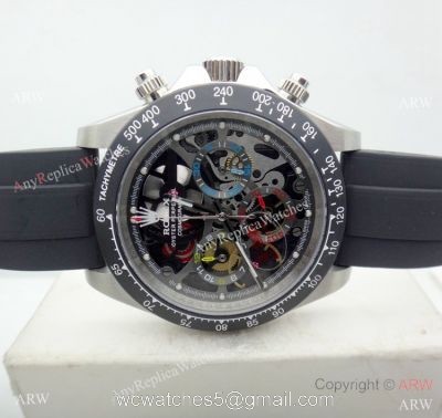 Japan Grade Rolex LA Montoya Chronograph Daytona Rubber Band Watch watches