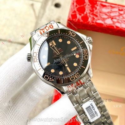 2020 Copy Omega Seamaster 007 James Bond Stainless Steel No Time To Die Watch watches