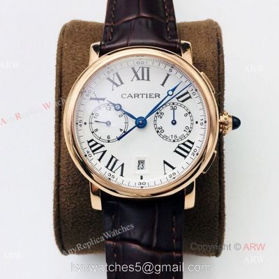(GZF) 1:1 New Faux Cartier Ronde De Cartier Chronograph Watch 40mm watches