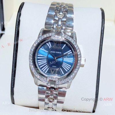 Copy Roger Dubuis Velvet Lady Watches Stainless Steel Blue Dial watches