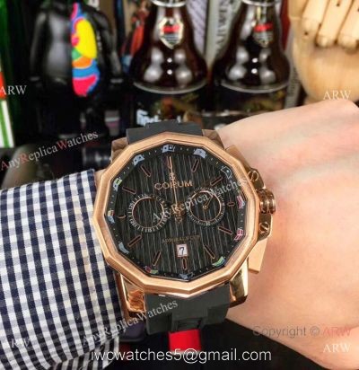 Replica Admirals Cup AC-One Corum Watch Rose Gold Chronograph watches