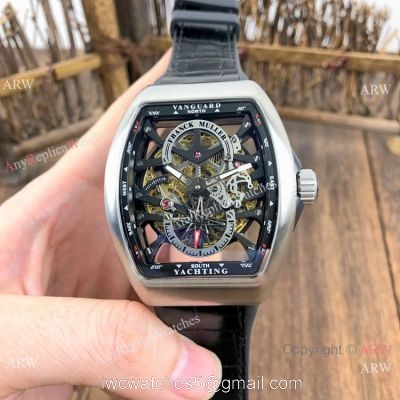 New Copy Franck Muller Vanguard Yachting Anchor Men Watch Skeleton Dial watches