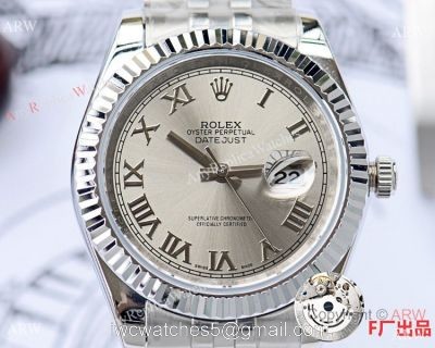 NEW UPGRADED Copy Rolex Datejust DJII 41mm Watches Stainless Steel Presidential Band Gray Dial watches