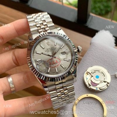 Upgraded Copy Rolex Datejust II 41mm Watch Silver Dial Jubilee Band watches