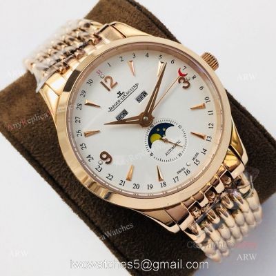 (JLF) New Replica Jaeger-Lecoultre Moonphase Rose Gold Automatic Watch 40mm watches