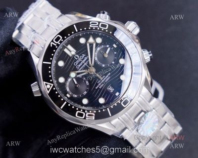 (TW) New Omega Seamaster Diver 300m Chronograph Black Dial Swiss Replica Watches watches