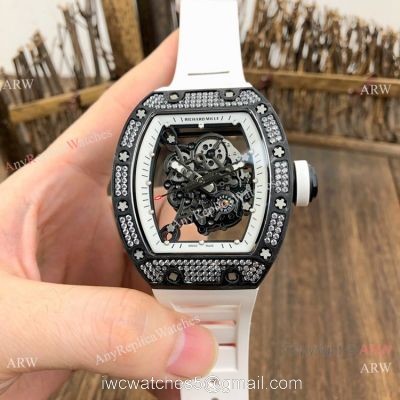 SWISS Grade Richard Mille Rm055 Black Diamond Men Watch V2 version watches