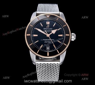 (GF) New Breitling Superocean Heritage ii 42mm Two Tone Black Replica Watches watches