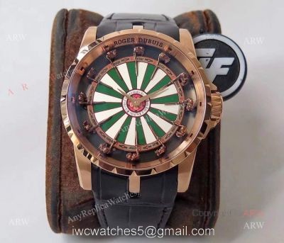 ZF Factory Roger Dubuis Knights Of The Round Table Replica Rose Gold Watch 45mm watches