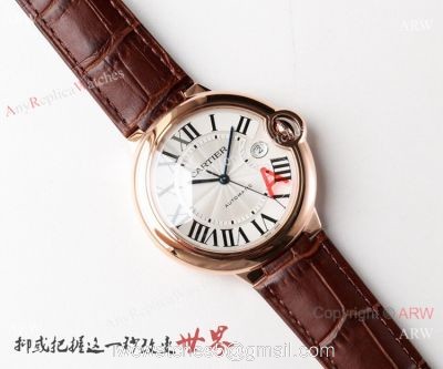 V6 Factory V4 Ballon Bleu De Cartier Replica Watch Rose Gold 42mm watches