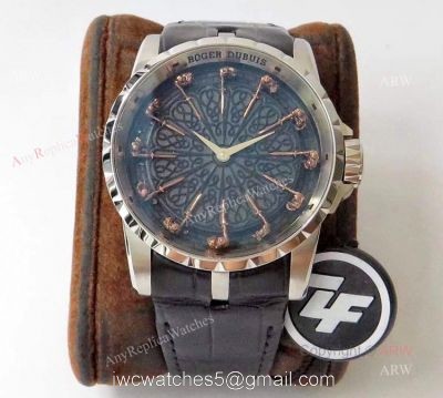 ZF RDDBEX0495 Roger Dubuis Knights Of The Round Table ii Silver Replica Watch 45mm watches
