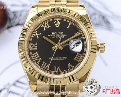 NEW UPGRADED Rolex Datejust 2 Yellow Gold Jubilee Watch AAA Replica watches
