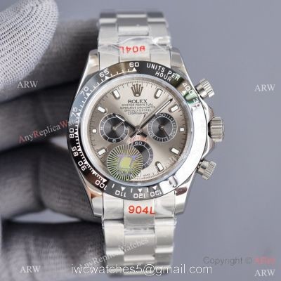 Swiss Quality Copy Rolex Comograph Daytona 40 Watch Ceramic Bezel Rhodium Grey Dial watches
