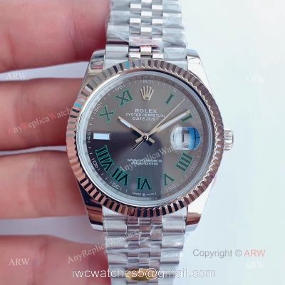 Noob Rolex Datejust 41 Wimbledon Swiss 3235 Replica V3 Watches watches