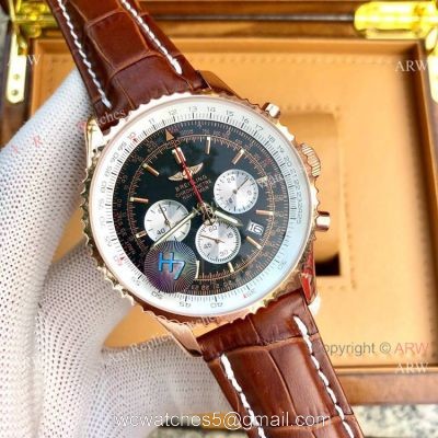 High Quality Breitling Navitimer 01 46mm Watch Rose Gold Case watches